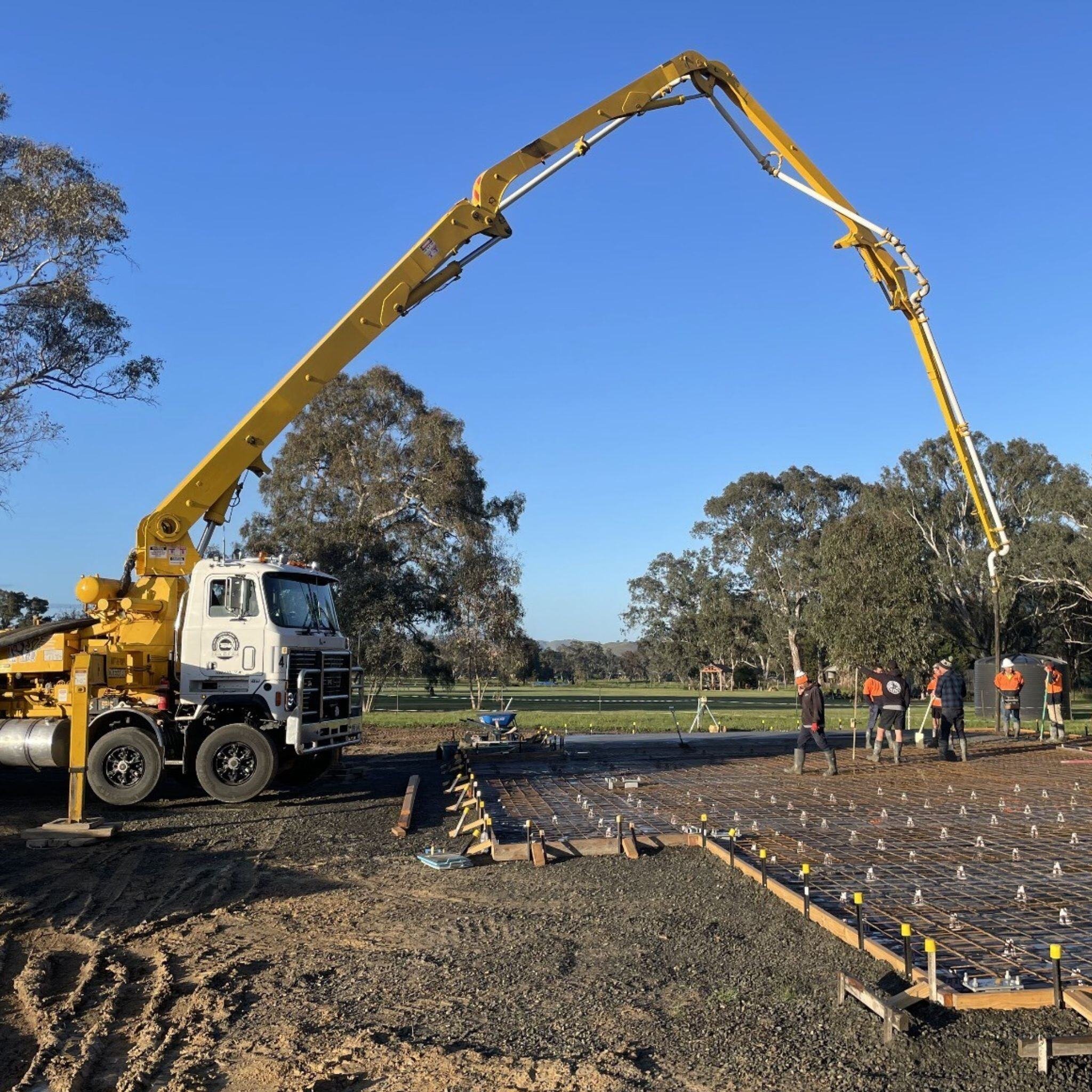 Murrindindi Concrete House shed slab Yea, Buxton, Mansfield, Wangaratta concrete pumping