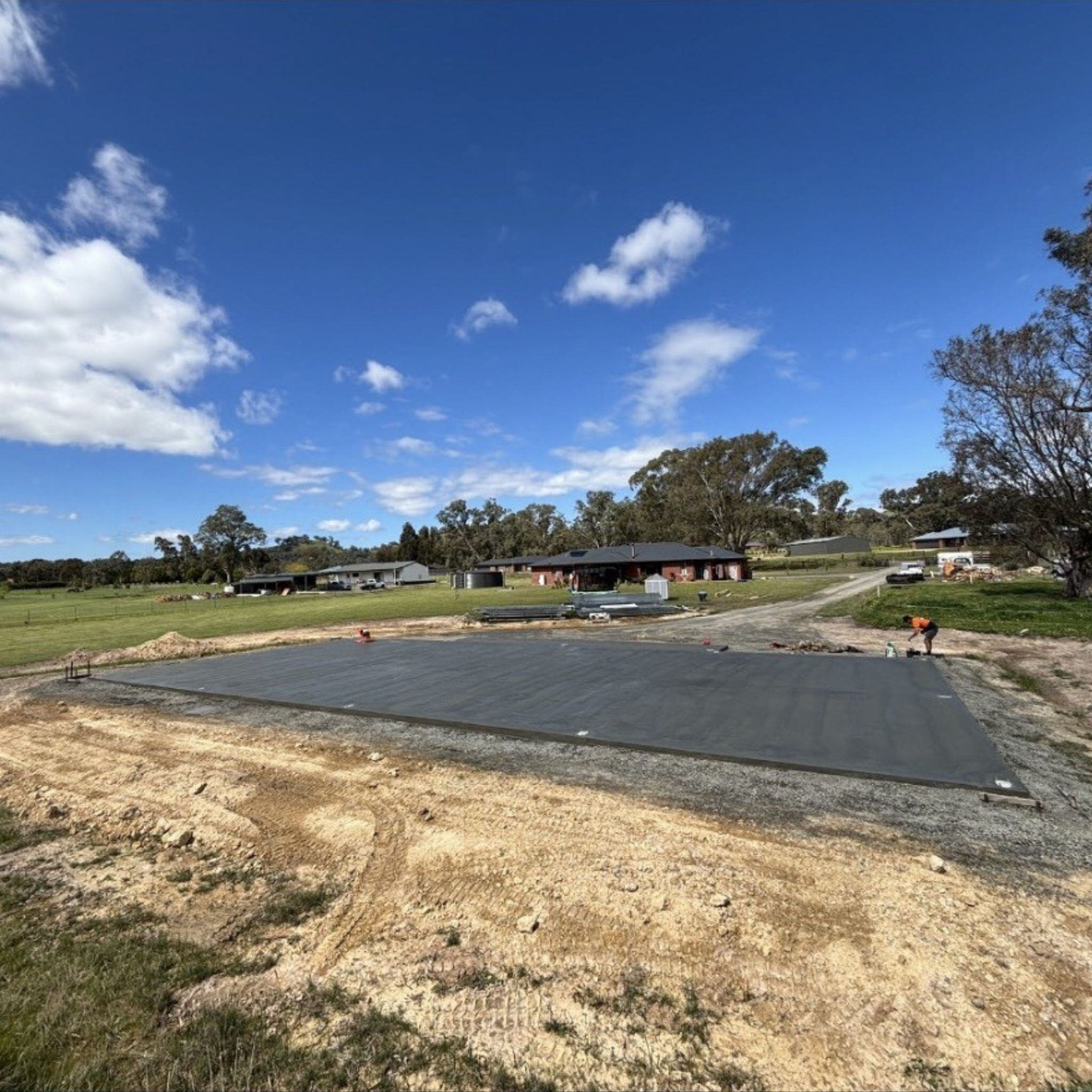 Murrindindi Concrete House shed slab Yea, Buxton, Mansfield, Wangaratta house slab